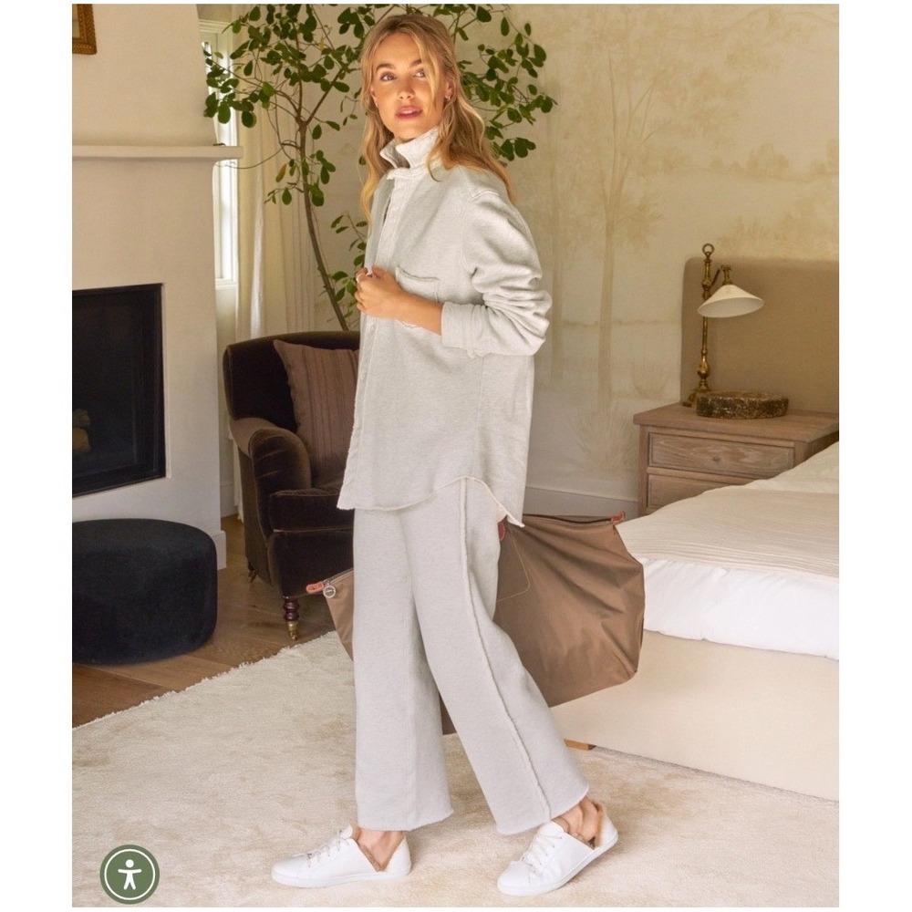 Frank & Eileen Rome Travel Set Heather White Melange Triple Terry Small